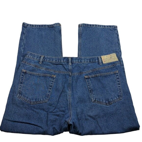 Redhead Men's Straight Leg Jeans Size 42 X 30 Flannel Lined Medium Wash - Picture 2 of 7